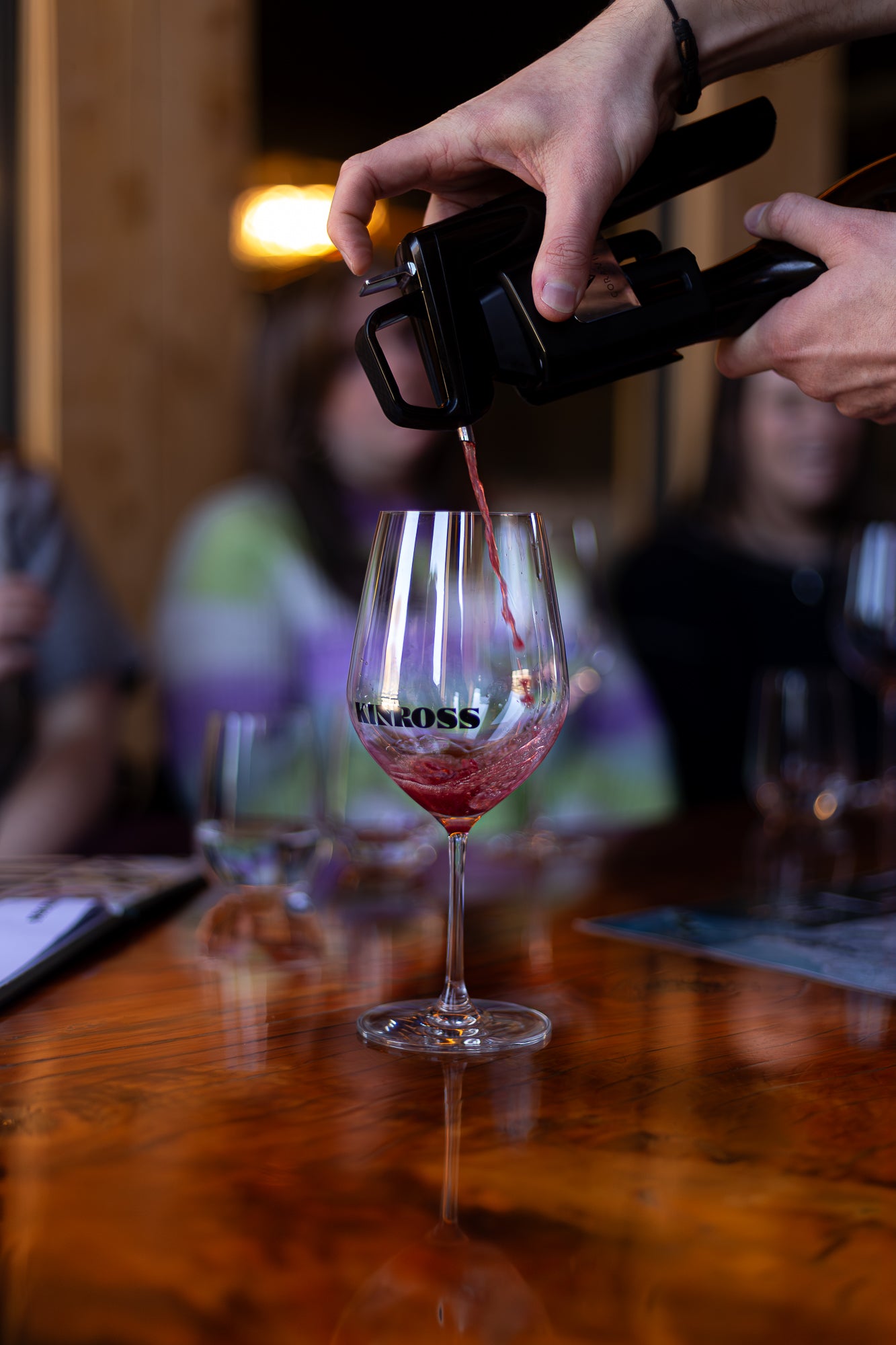 Central Otago Pinot Noir being poured during a private guided wine tour in Gibbston Valley
