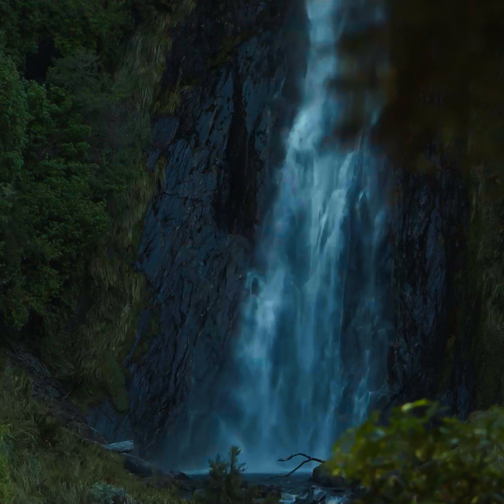 Waterfalls in Milford Sound seen during private guided tour cruise